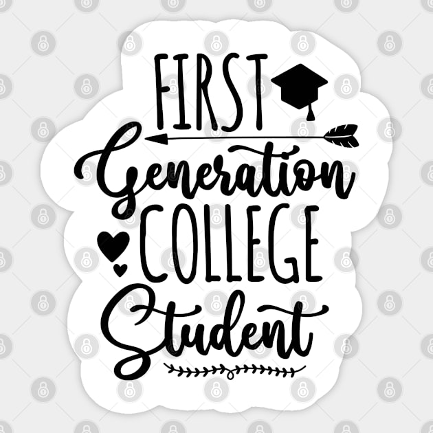 First Generation College Student Sticker by BramCrye